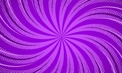 Purple comic pop art radial background © anggi wibisono