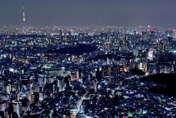 サンシャイン60展望台から望む夜景