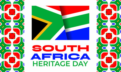South Africa Heritage Day. Public holiday celebrated on 24 September. Picture with excessive noise,compression artifacts and film grain filter.