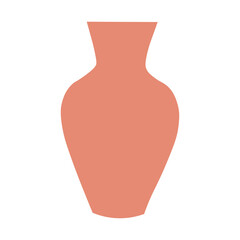 Ceramic vase in boho style