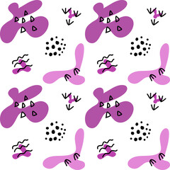 Seamless Pattern Memphis Abstract