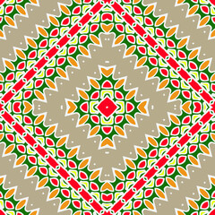 Seamless vector background with repeat pattern. multicolored  mosaic. Perfect for fashion, textile design, cute themed fabric, on wall paper, wrapping paper, fabrics and home decor.