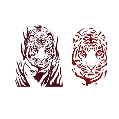 red and white design