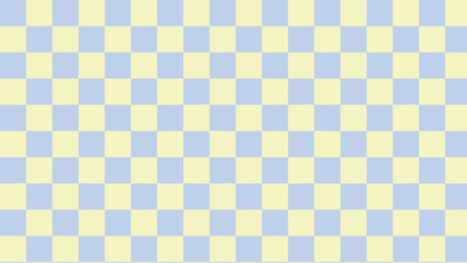 cute pastel blue and yellow checkerboard, gingham, plaid, checkered pattern background, perfect for wallpaper, backdrop, postcard, background for your design