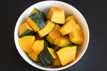 Pumpkin on a plate