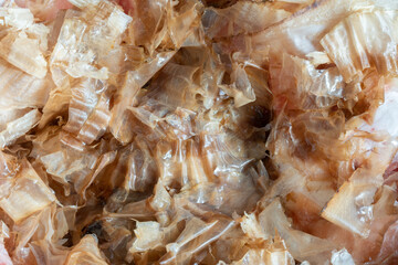 close up of dried fish