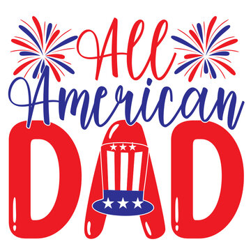 All American Dad SVG Design