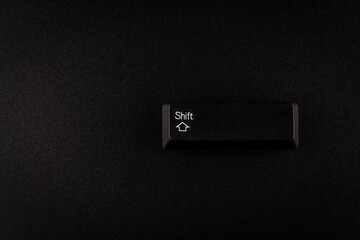 Shift button on black background