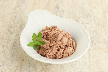 Canned tuna fish for salad