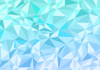 幾何学ポリゴン模様のベクターイラスト　氷のイメージ背景素材