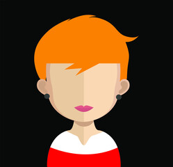 Abstract FeMale avatar many uses for advertising, book page, paintings, printing, mobile wallpaper, mobile backgrounds, book, covers, screen savers, web page, landscapes, birthday card, greeting cards