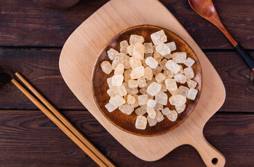 Traditional food yellow ice candy