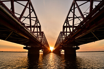 Naklejka premium 日の出の風景