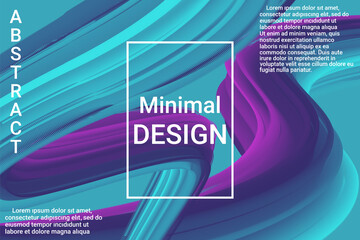 Futuristic Abstract Background. 3d Abstract liquid fluid color shape. Creative vector concept. Modern graphic texture. Vector 3d illustration