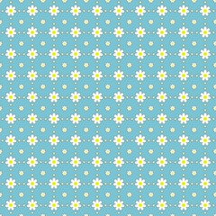 Daisy seamless pattern for background,fabric design,wallpaper