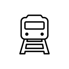 train signal icon flat style trendy stylist simple