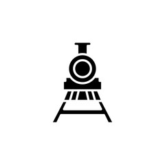 train signal icon flat style trendy stylist simple