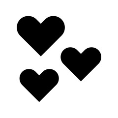 Heart Icon Vector Symbol Design Illustration