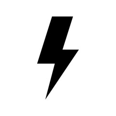 Lightning Bolt Icon Vector Symbol Design Illustration