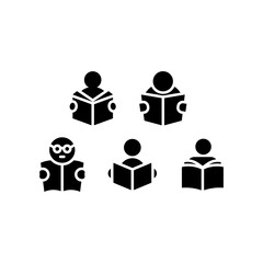 Read Icon Set Vector Symbol Design Illustration