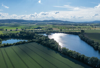   Landscape and panorama  view of drone