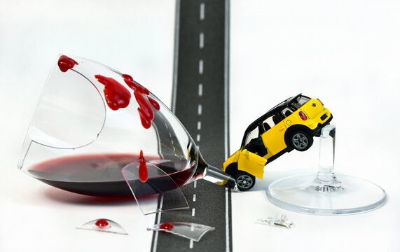 Don`t drink and drive toy car scenery, 