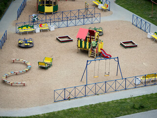 Playground in a residential area