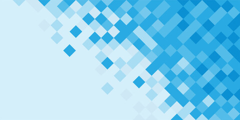 Abstract blue mosaic background from geometric shapes Mosaic template