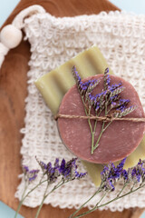 Handmade natural soap with herbal.