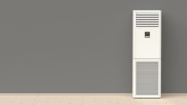 Tower air conditioner in the room