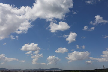 Fototapeta na wymiar blue sky with clouds.