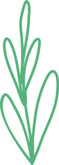 leaf line hand drawn