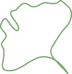 leaf line hand drawn