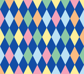 Pattern of colored rhombuses, special for backgrounds and textiles	