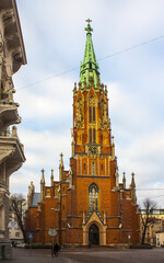 Church of St. Gertrude in Riga, Latvia
