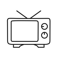 television icon vector with trendy design