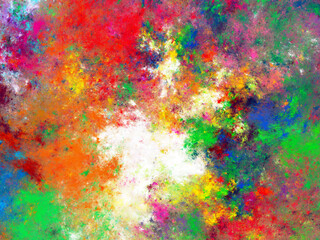 Fototapeta premium rainbow abstract fractal background 3d rendering illustration