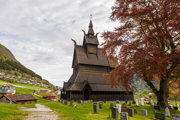 Fototapeta na wymiar Stave church Hopperstad VI