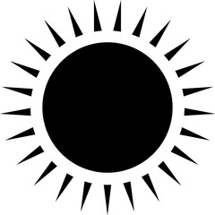  Sun icon. Trendy vector summer symbol on white background..eps