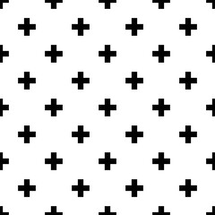 Obraz premium Pattern for print and decoration. Crosses in the form of polka dots. Vector repeating pattern.