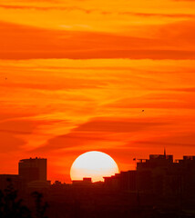 Sunset over the city. Istanbul