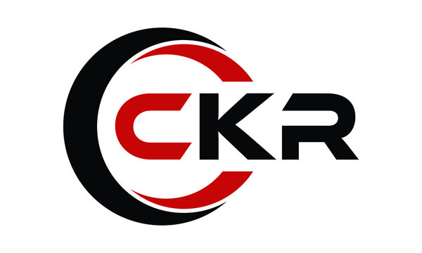 CKR swoosh three letter logo design vector template | monogram logo | abstract logo | wordmark logo | letter mark logo | business logo | brand logo | flat logo | minimalist logo | text | word | symbol
