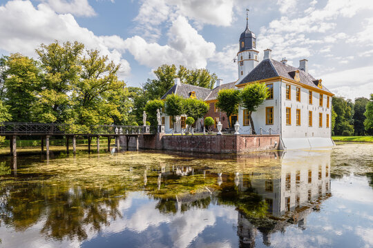 Medieval Fortress Fraeylemaborg in Slochteren, the Netherlands.