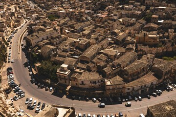 Alte Sizilianische Kleinstadt an der Ostküste in Italien, Europa
