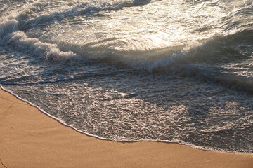 Blue sea with clear water. Ocean deep indigo in daylight. Feeling calm and relaxing. The idea for...