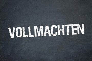 Obraz premium Vollmachten