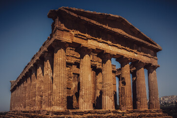 Fototapeta premium Tempel in Agrigento in Sicilian in Italiien