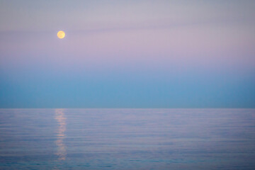 Evening at the Sicilian East Coast of Italy, Europe