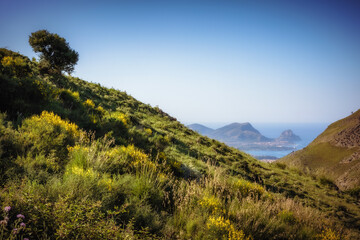 sicilian spring countryside hill landscape