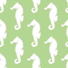 Summer seamless seahorse pattern for fabrics and kids and wrapping paper and textiles and gifts